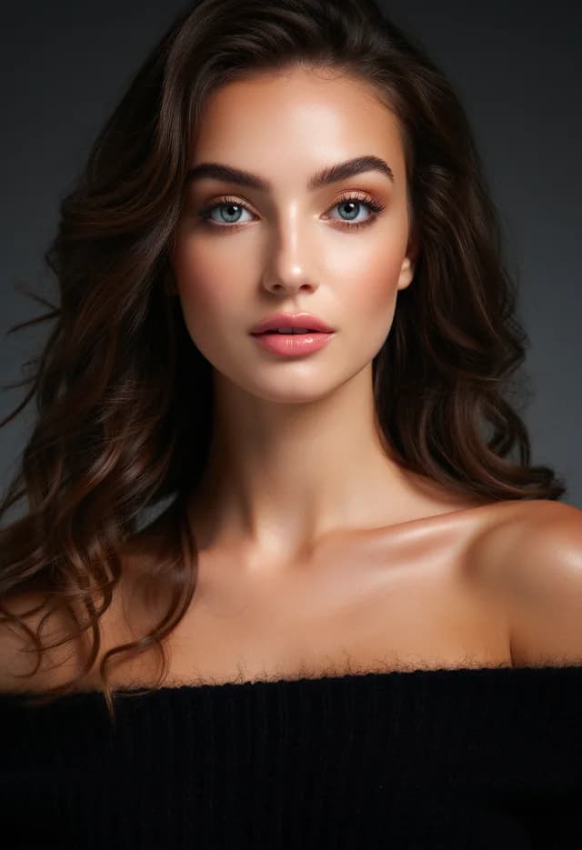 Stylised portrait with painterly edges