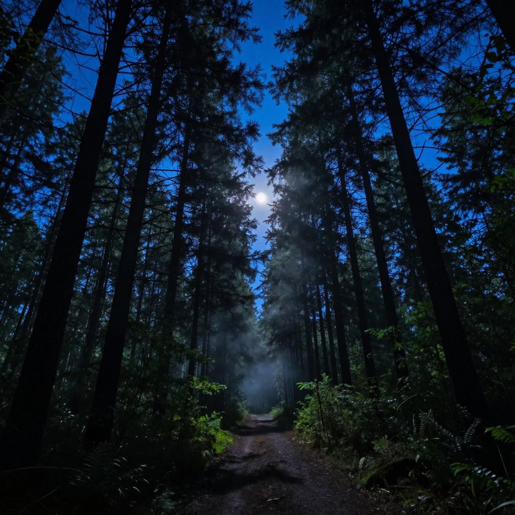 Forest Night Time