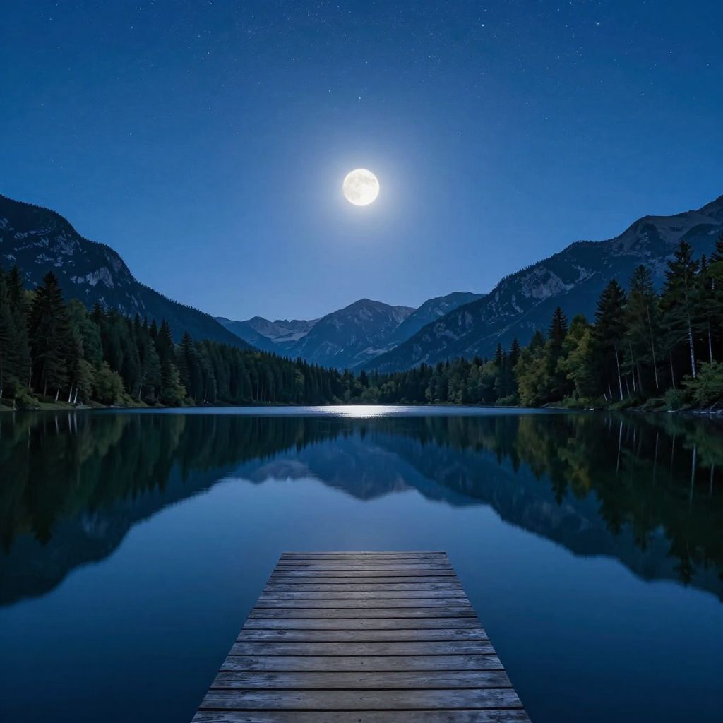 Lake Night Time